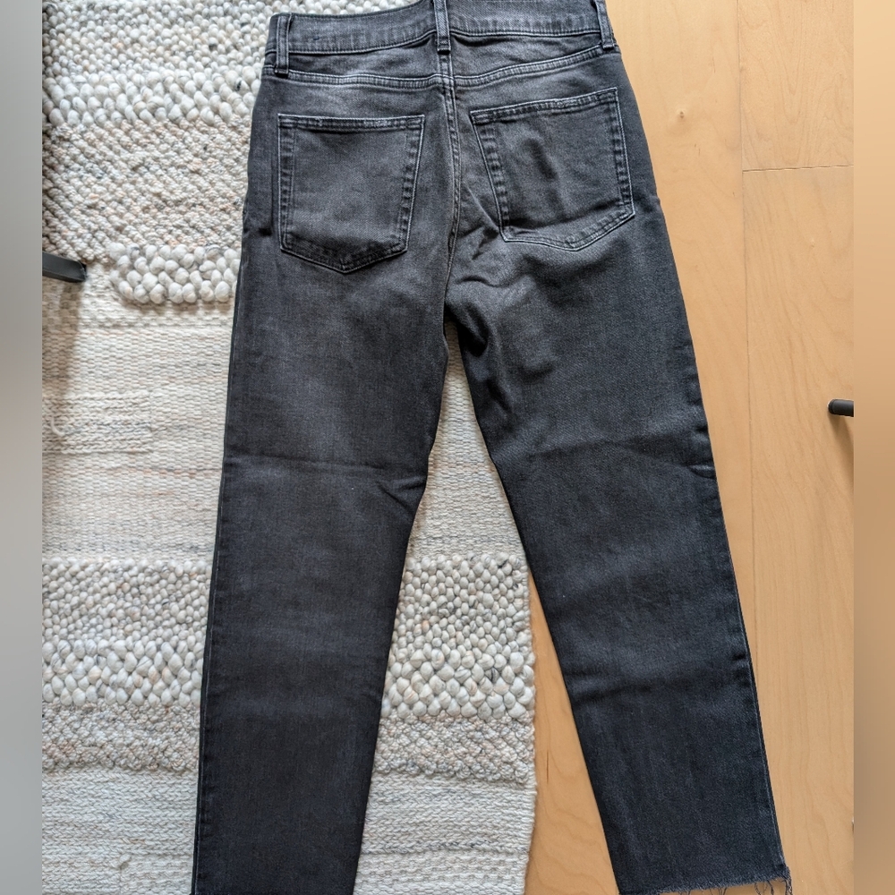 GAP Cheeky Straight Washed Black Jeans - Picture 4 of 6
